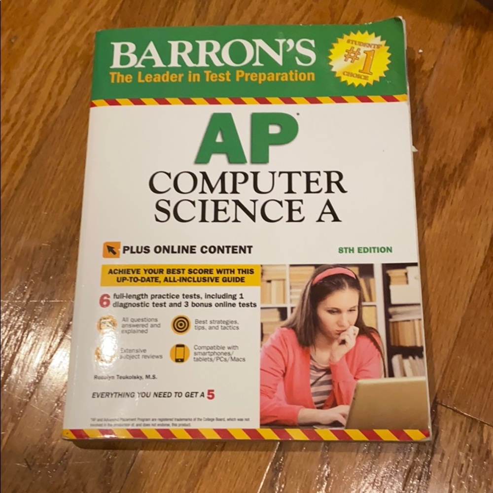 Barron’s AP Computer Science A Test Prep Book
